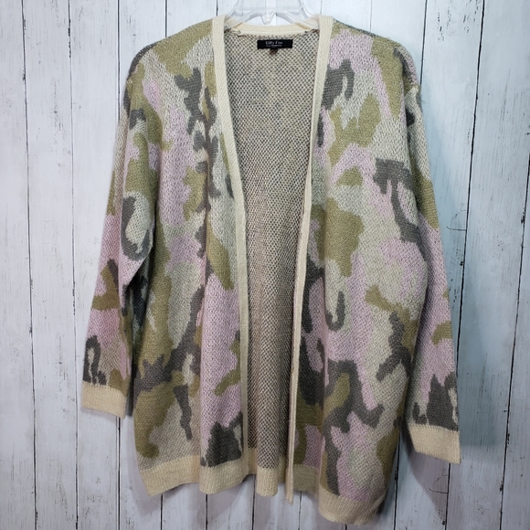 Witty Fox Open Front Camo Print 